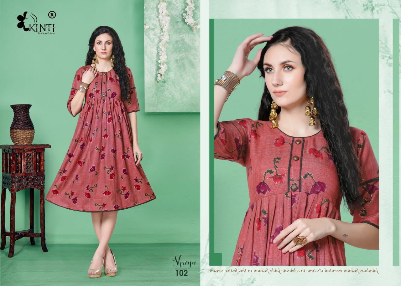 Kinti Shreya Ethnic Wear Latest Designer Anarkali Kurti Collection